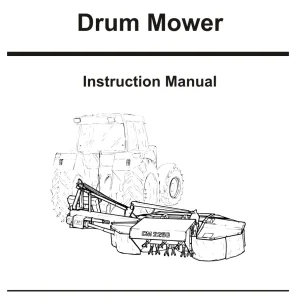 JF Stoll Cm 1900 2250 225 Drum Mower 2001 Operators Manual