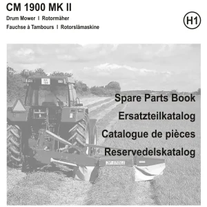JF Stoll Cm 1900 Mk Ii 2005 Parts Manual
