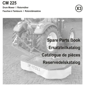 JF Stoll Cm 225 2001 Parts Manual