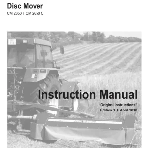 JF Stoll Cm 2650 C Disc 2010 Operators Manual