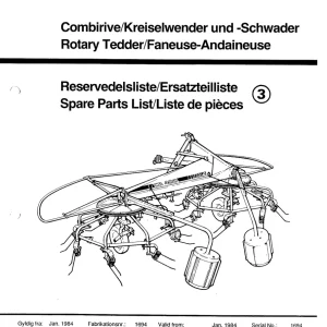 JF Stoll Cr 400 Parts Manual