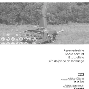 JF Stoll Fc 860 Parts Manual