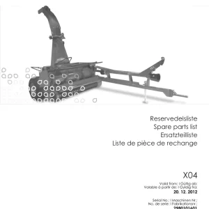 JF Stoll Fct 960 Parts Manual