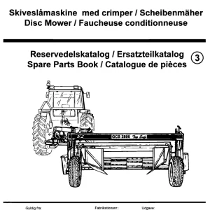 JF Stoll Gcs 2800 Ts Mower Parts Manual