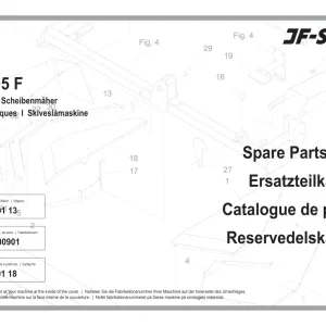 JF Stoll Gd 3205 F Mower Parts Manual