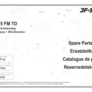 JF Stoll Gd 3205 Fm Td Mower Parts Manual
