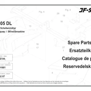 JF Stoll Gfs 3205 Dl Mower Parts Manual