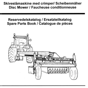 JF Stoll Gms 2800 Fl Mower Parts Manual