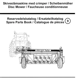 JF Stoll Gms 2800 Ts Mower 1995 Parts Manual