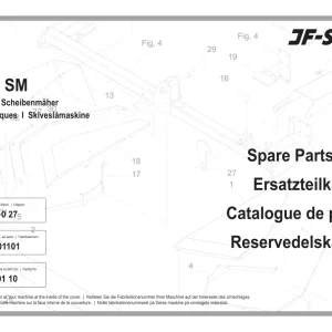 JF Stoll Gx 240 Sm Mower Parts Manual