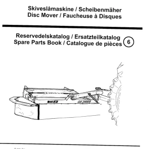 JF Stoll Gx 2400 S Mower 1999 Parts Manual