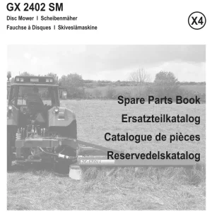 JF Stoll Gx 2402 Sm Mower Parts Manual