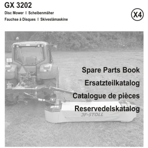 JF Stoll Gx 3202 Mower Parts Manual