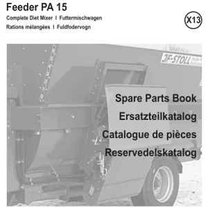 JF Stoll Pa15 Parts Manual