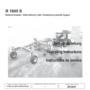 JF Stoll R 1605 S Operators Manual