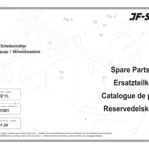 JF Stoll Sb 200 Mower Parts Manual