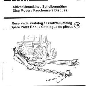 JF Stoll Sb 2400 Mower 1995 Parts Manual