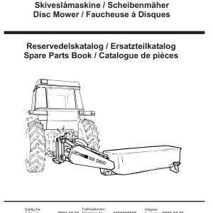 JF Stoll Sb 2800 Mower 2001 Parts Manual