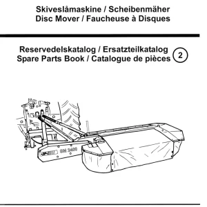 JF Stoll Sm 2400 Mower Parts Manual