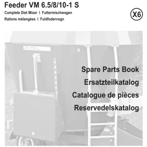 JF Stoll Vm 6.5 8 10 1 S X6 2003 2003 Parts Manual