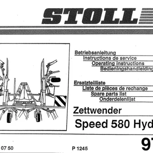 JF Stoll 580 Parts Manual