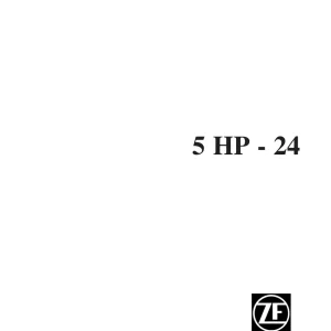 Jaguar Zf 5Hp24 Service Manual