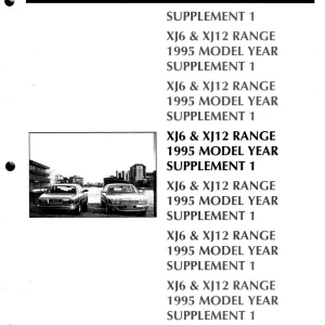 Jaguar X300 Xj6 Xj12 Range 1995 1995 Service Manual