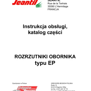 Jeantil Ep Parts Manual