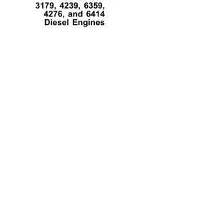 John Deere 3179 4239 6359 4276 6414 300 Service Manual