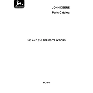 John Deere 320 330 Parts Manual