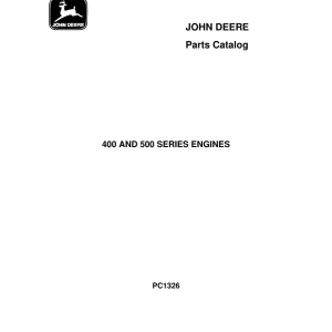 John Deere 400 500 Parts Manual
