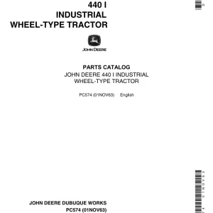 John Deere 440 Wheel Parts Manual