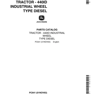 John Deere 440Id Wheel Parts Manual
