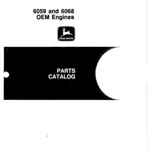 John Deere 6059 6068 Parts Manual