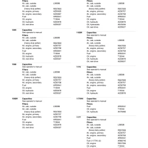 John Deere Oil Filter Parts Manual