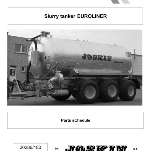 Joskin Euroliner 20286 180 Parts Manual