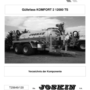 Joskin Komforrt 2 12000 Parts Manual