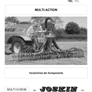 Joskin Combinator And Slurry Parts Manual