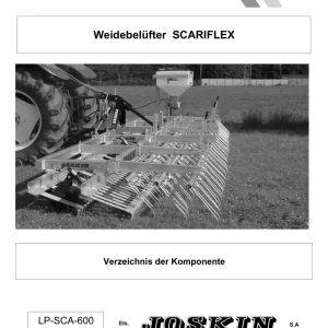 Joskin Scariflex 600 Parts Manual
