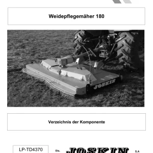 Joskin Tr180 Parts Manual