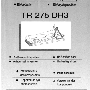Joskin Tr275 Dh3 Parts Manual