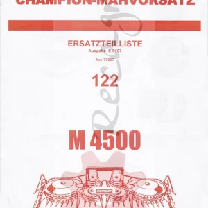 Kemper M4500 Parts Manual