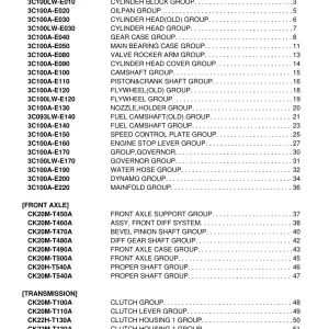 Kioti Ck22 Parts Manual