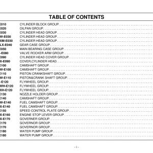 Kioti Ex50 Parts Manual