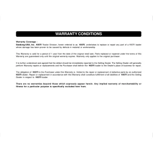 Kioti Kl130 Parts Manual
