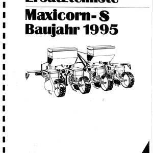 Kleine Franz Maxicorn S 1995 Parts Manual