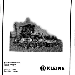 Kleine Franz Multicorn Rube Sonnenblum 1997 Parts Manual