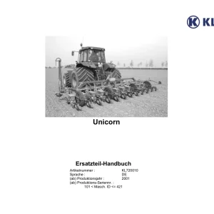 Kleine Franz Unicorn 2 2001 Parts Manual