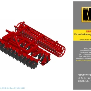 Knoche Disc Parts Manual