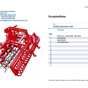 Knoche Dk Parts Manual
